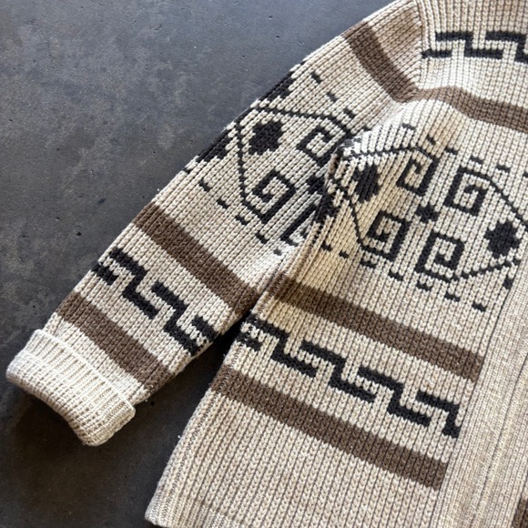 Vintage Pendleton Shawl Collar Wool Cardigan Southwestern Pattern Jacket Large - Picture 5 of 5